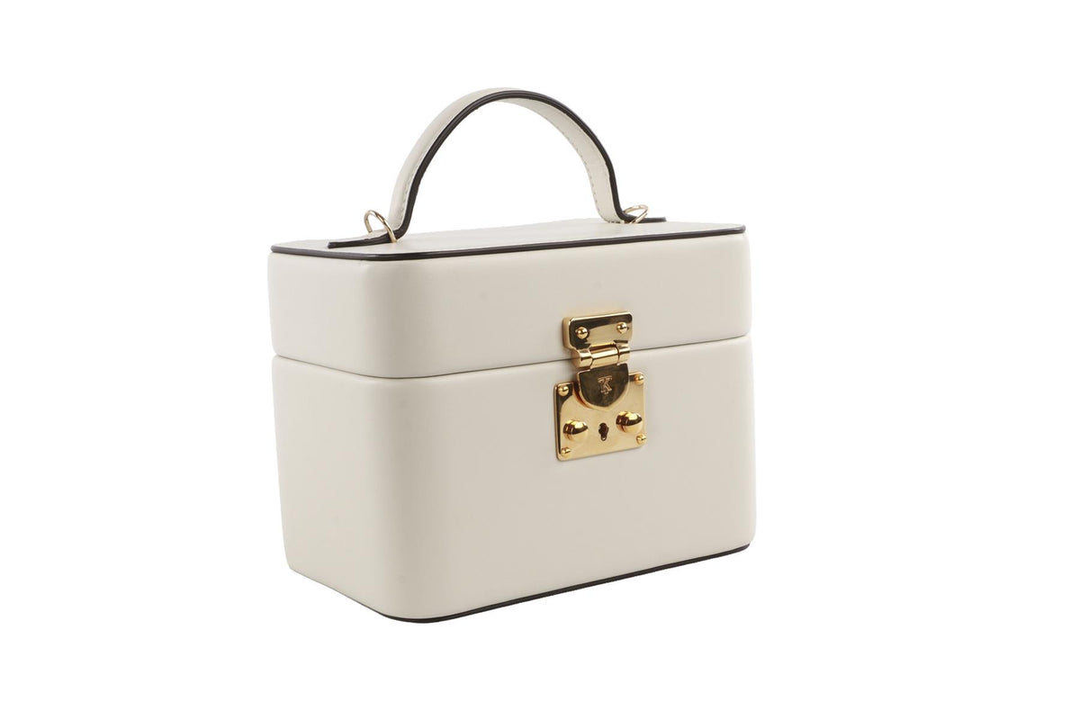 TANNER KROLLE ECRU ANNABEL LEATHER TOTE BAG