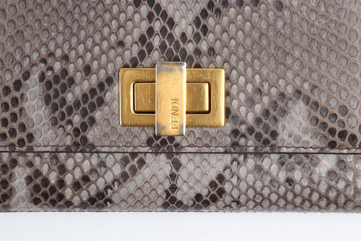 FENDI GREY SNAKESKIN WALLET