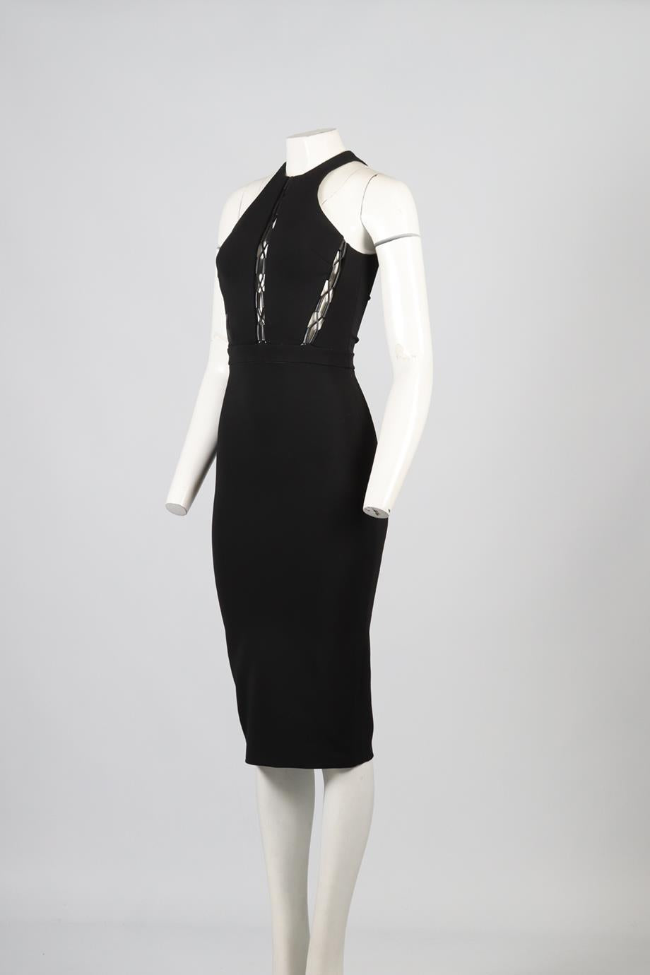 DAVID KOMA CREPE MIDI DRESS UK 8