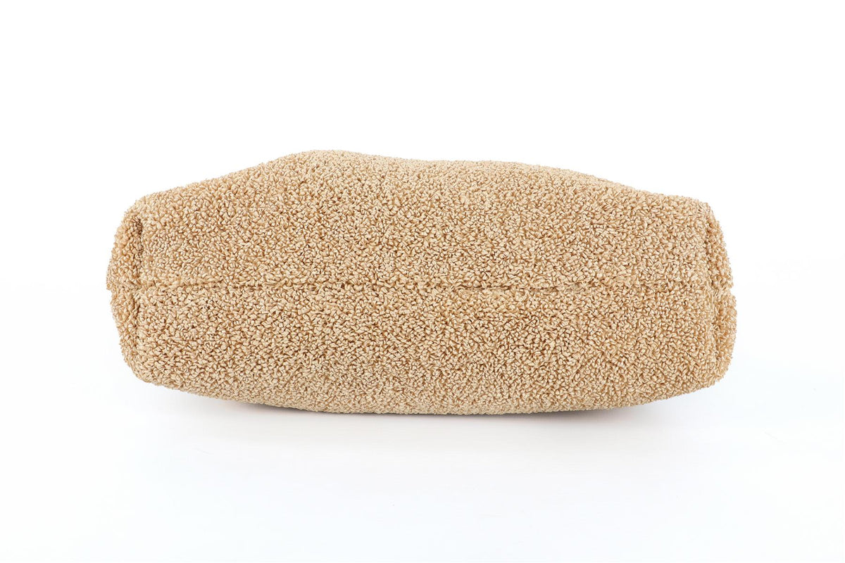 THE ROW BEIGE MIRA RAFFIA CLUTCH