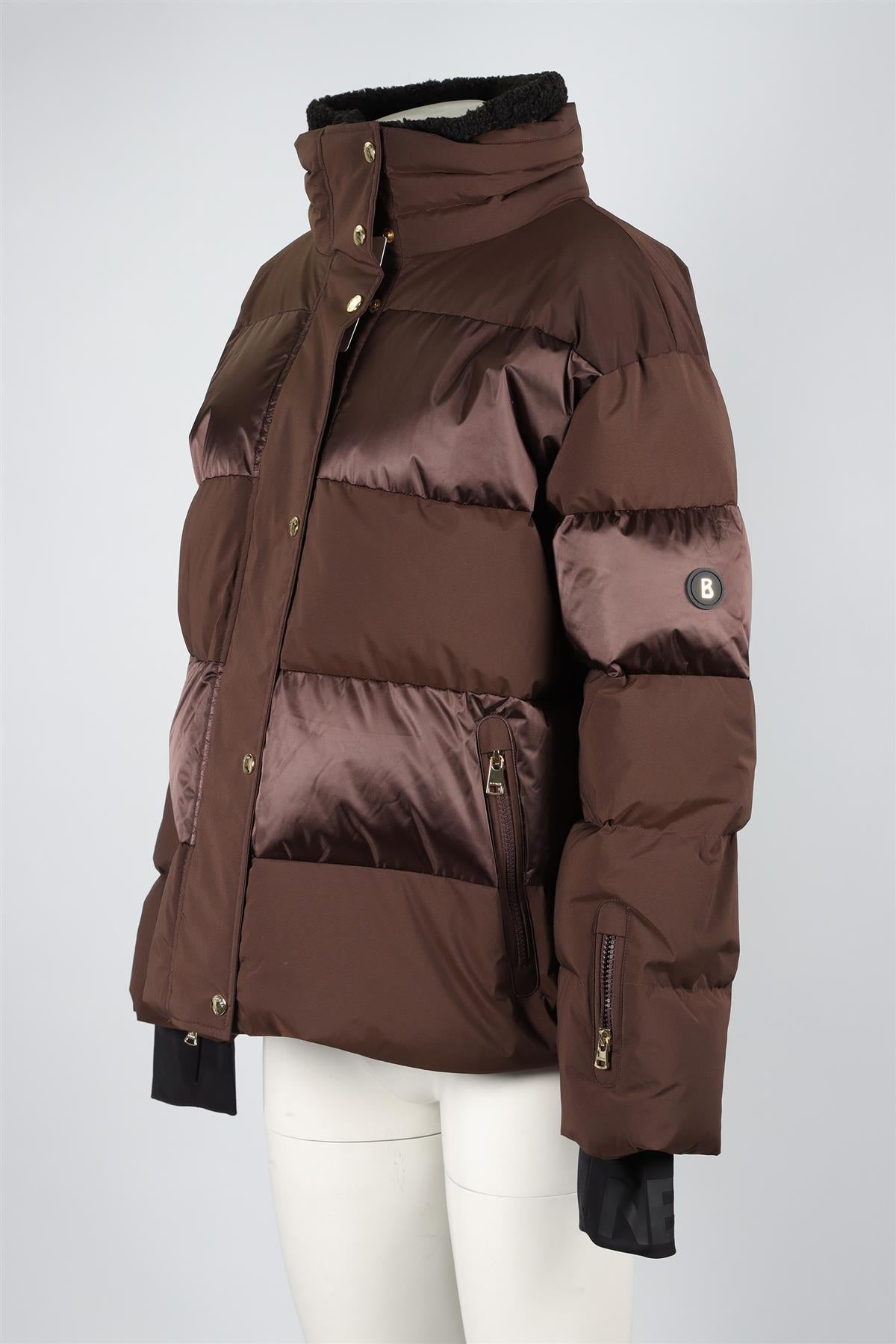 BOGNER BROWN PADDED DOWN JACKET EU 44 UK 18