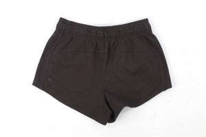 LULULEMON BLACK COTTON SHORTS US 10 UK 14