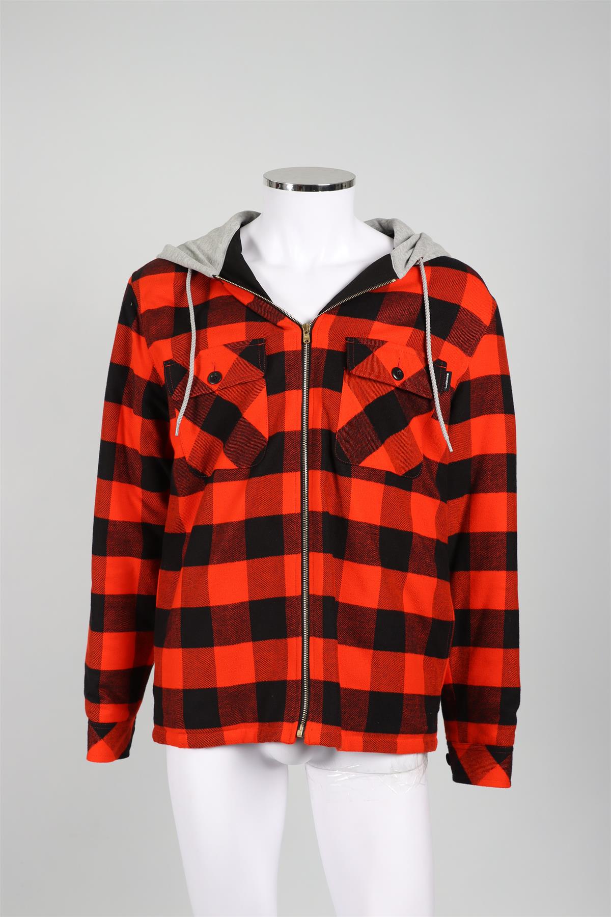 SANDRO RED MEN'S COTTON JACKET LARGE