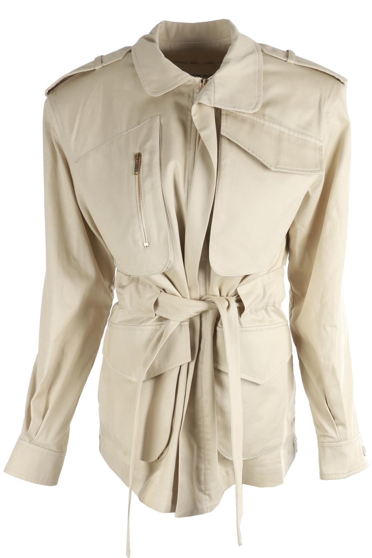ALEXANDRE VAUTHIER BEIGE COTTON JACKET FR 36 UK 8