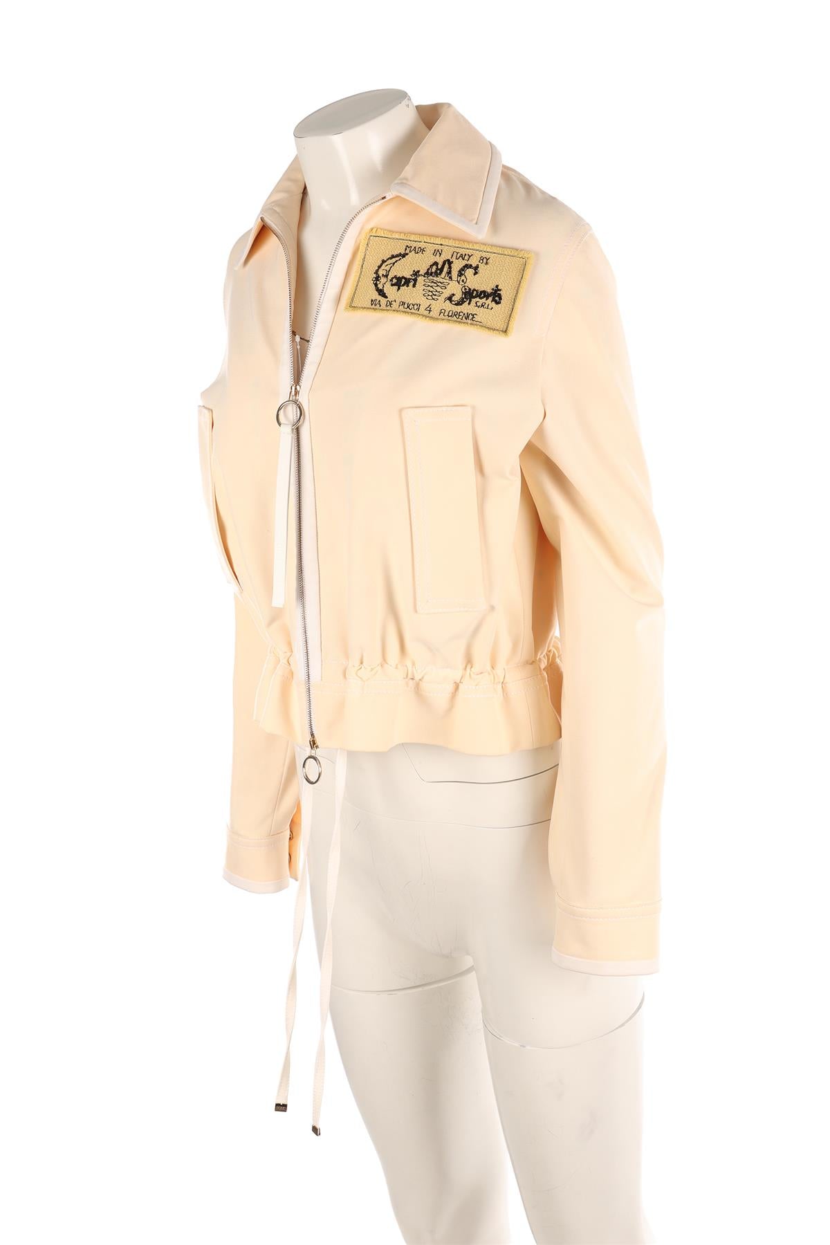EMILIO PUCCI CREAM SILK JACKET IT 38 UK 6