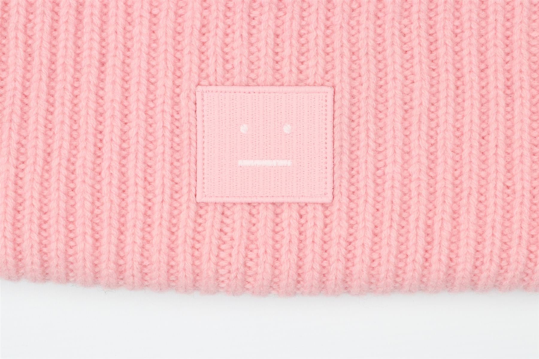 ACNE SUDIOS PINK WOOL BEANIE ONE SIZE