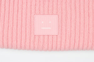 ACNE SUDIOS PINK WOOL BEANIE ONE SIZE