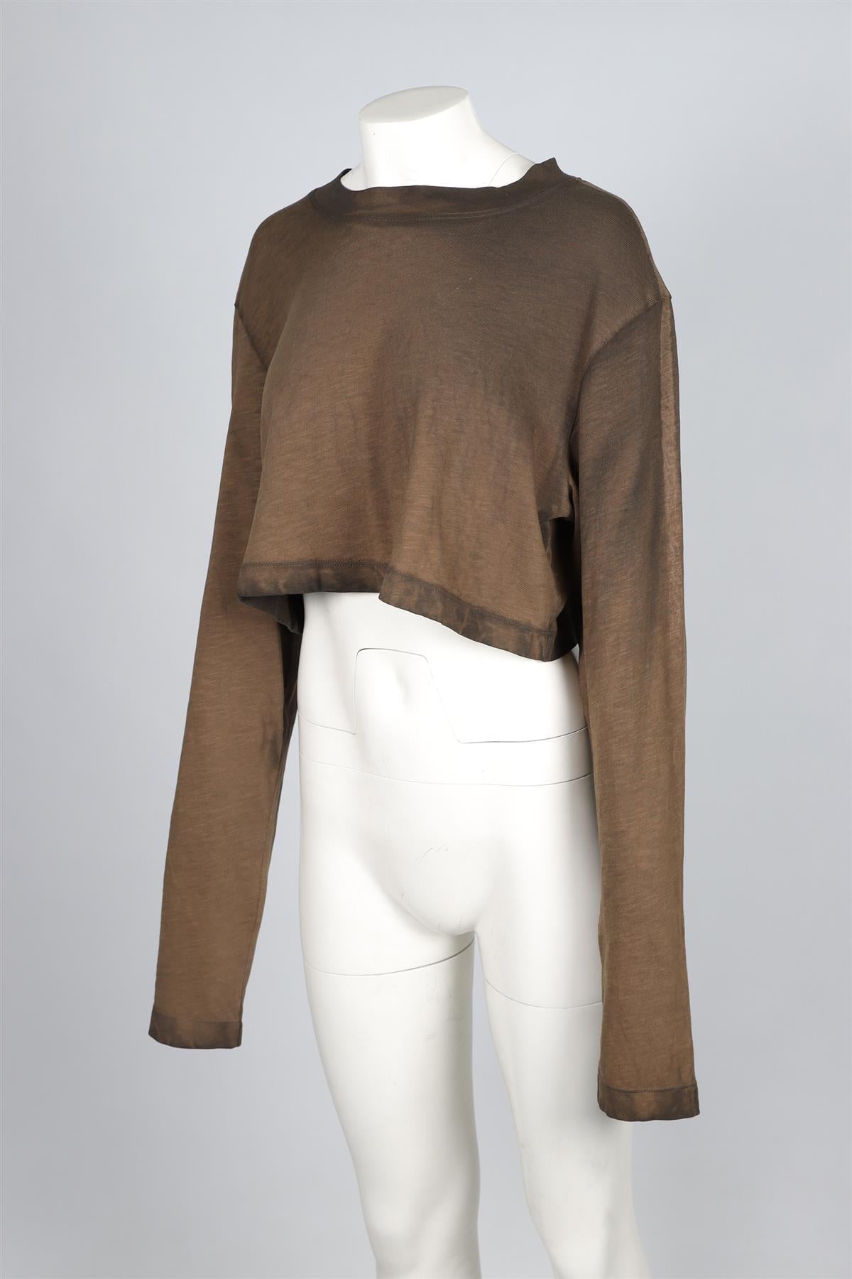 COTTON CITIZEN BROWN COTTON TOP MEDIUM