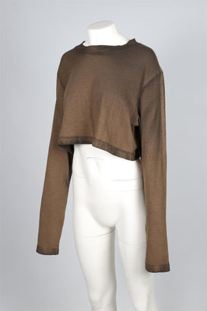 COTTON CITIZEN BROWN COTTON TOP MEDIUM