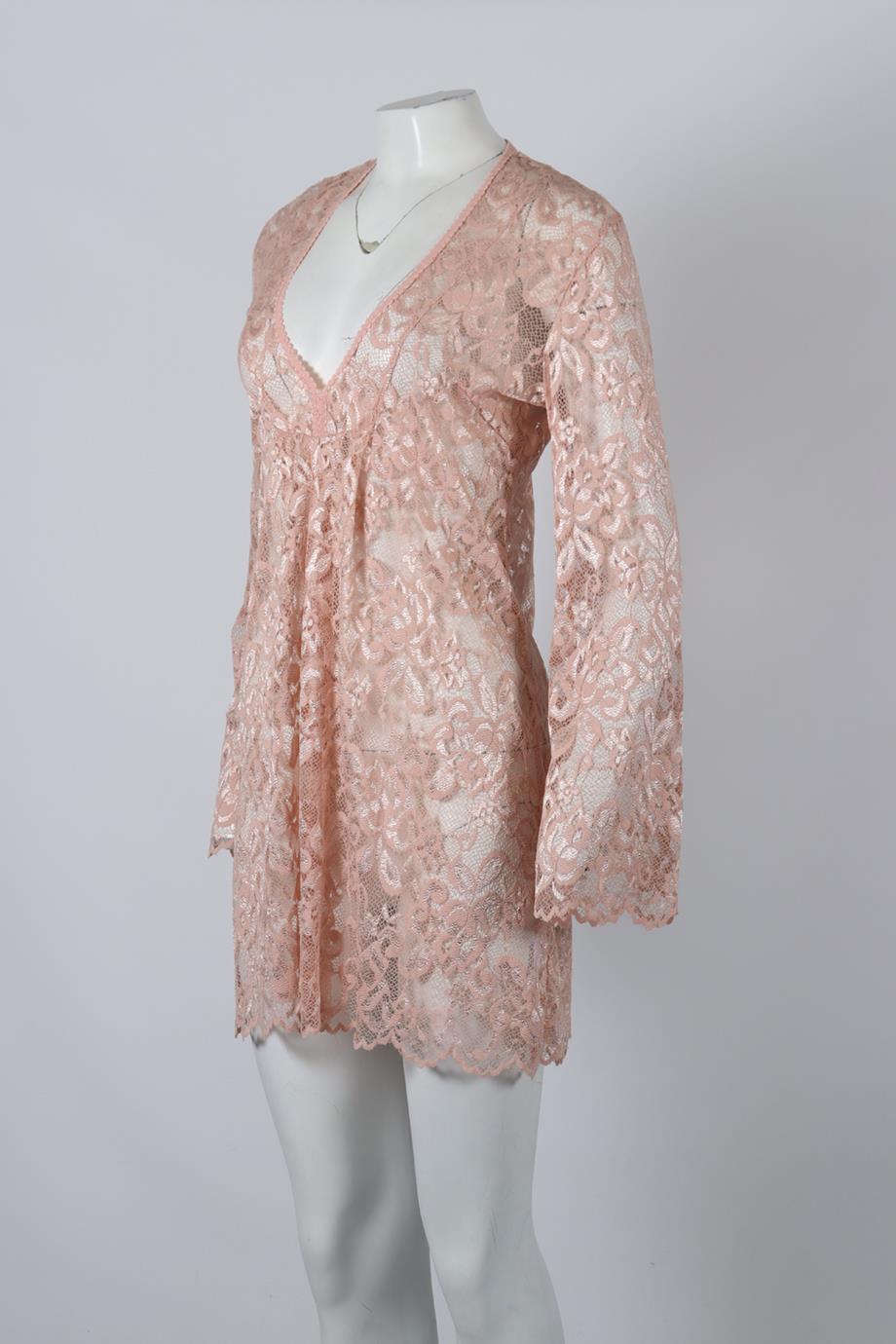 MELISSA ODABASH LACE MINI DRESS MEDIUM