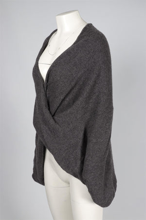 WHITE + WARREN GREY CASHMERE SWEATER XSMALL/SMALL