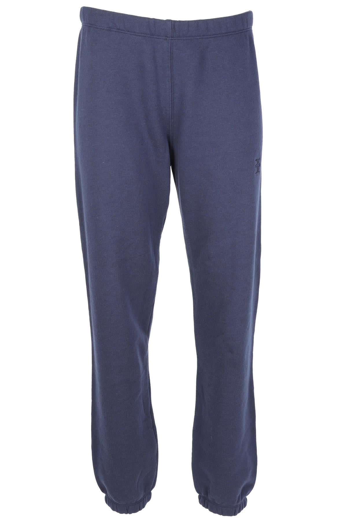 ETERNE NAVY COTTON TRACK PANTS LARGE