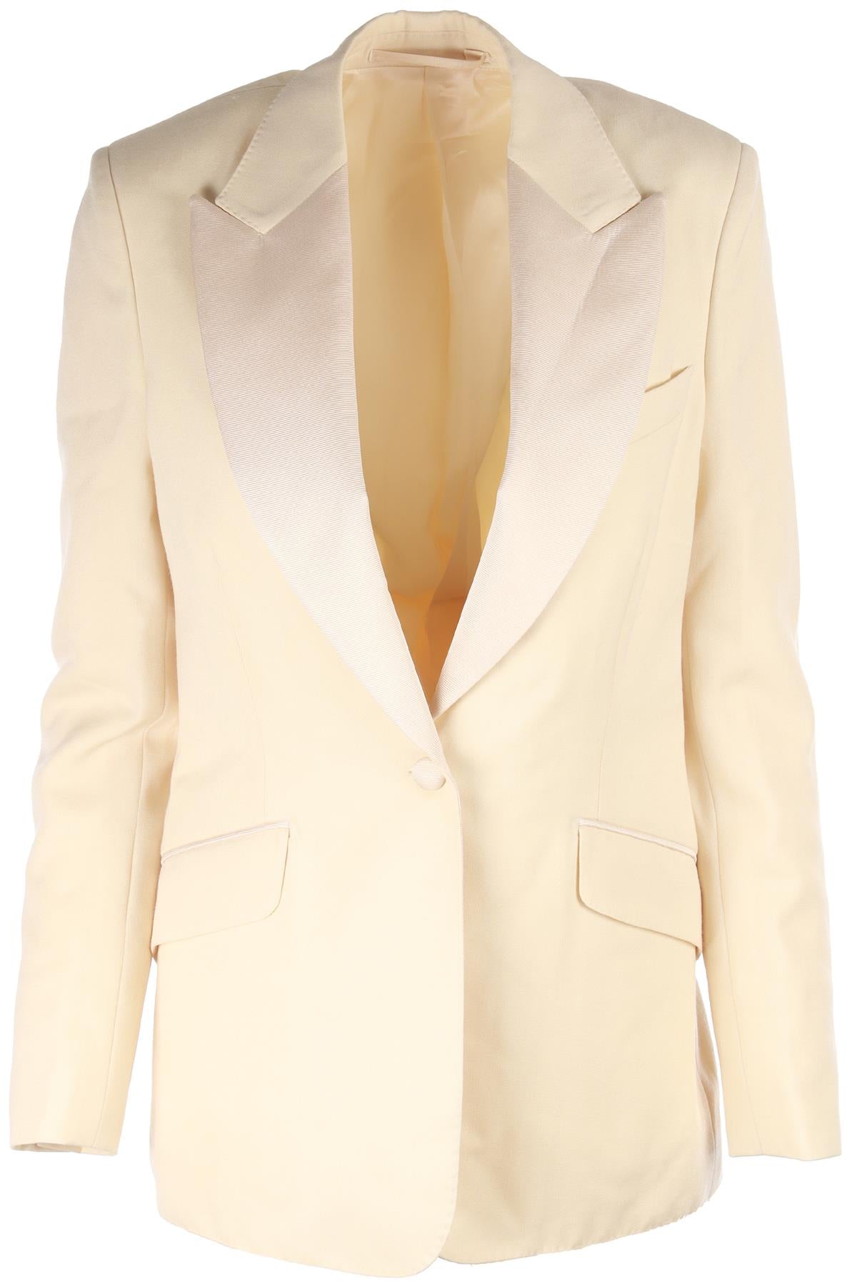 CREAM WOOL BLAZER