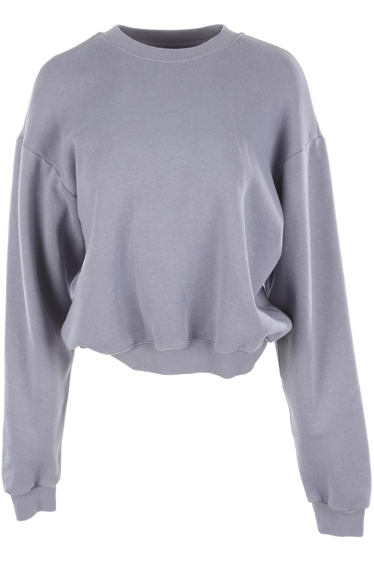 SKIMS BLUE COTTON SWEATSHIRT SMALL