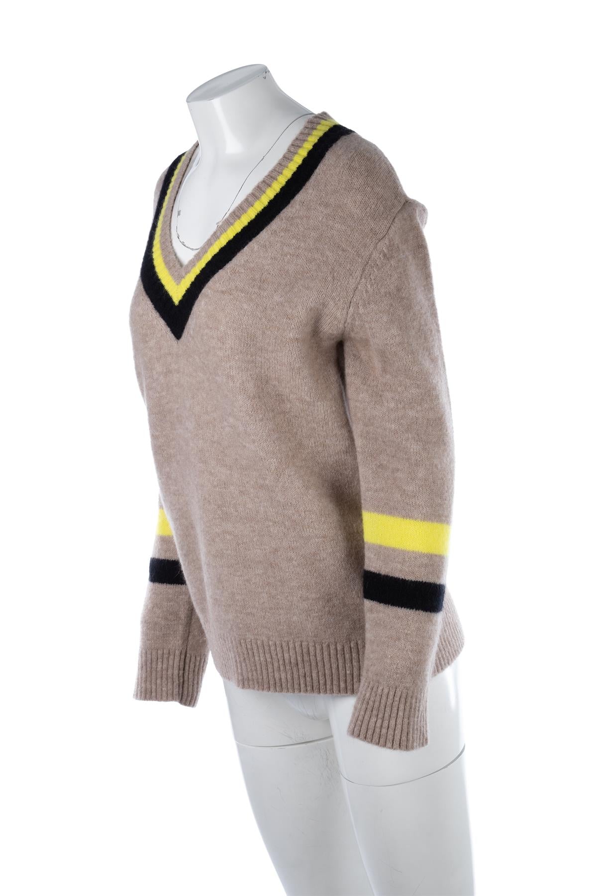 M&S X BELLA FREUD BEIGE WOOL SWEATER SMALL