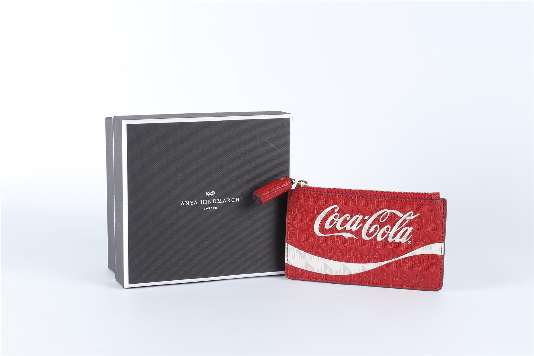 ANYA HINDMARCH RED COCA COLA LEATHER WALLET