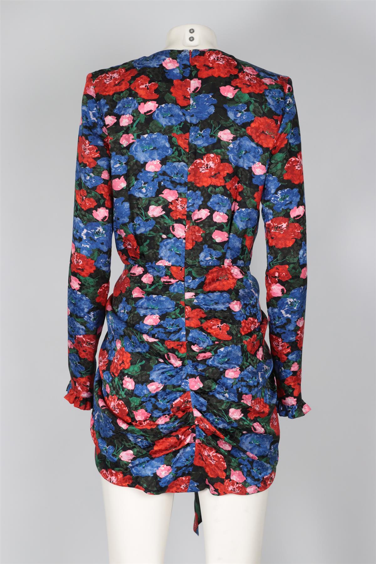 MAGDA BUTRYM MULTI SILK MINI DRESS FR 36 UK 8