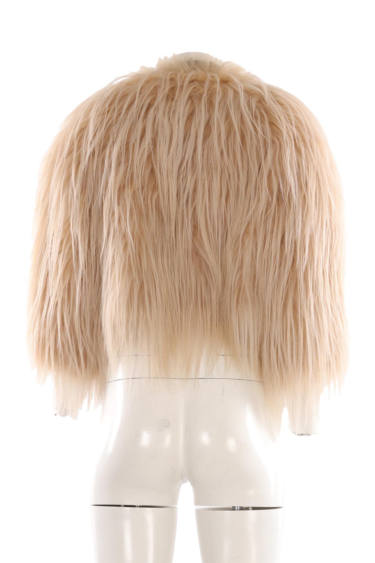 PRADA NUDE 2024 KIDASSIA FUR JACKET IT 42 UK 10