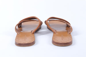 BOTTEGA VENETA BROWN LEATHER SANDALS EU 38 UK 5 US 8