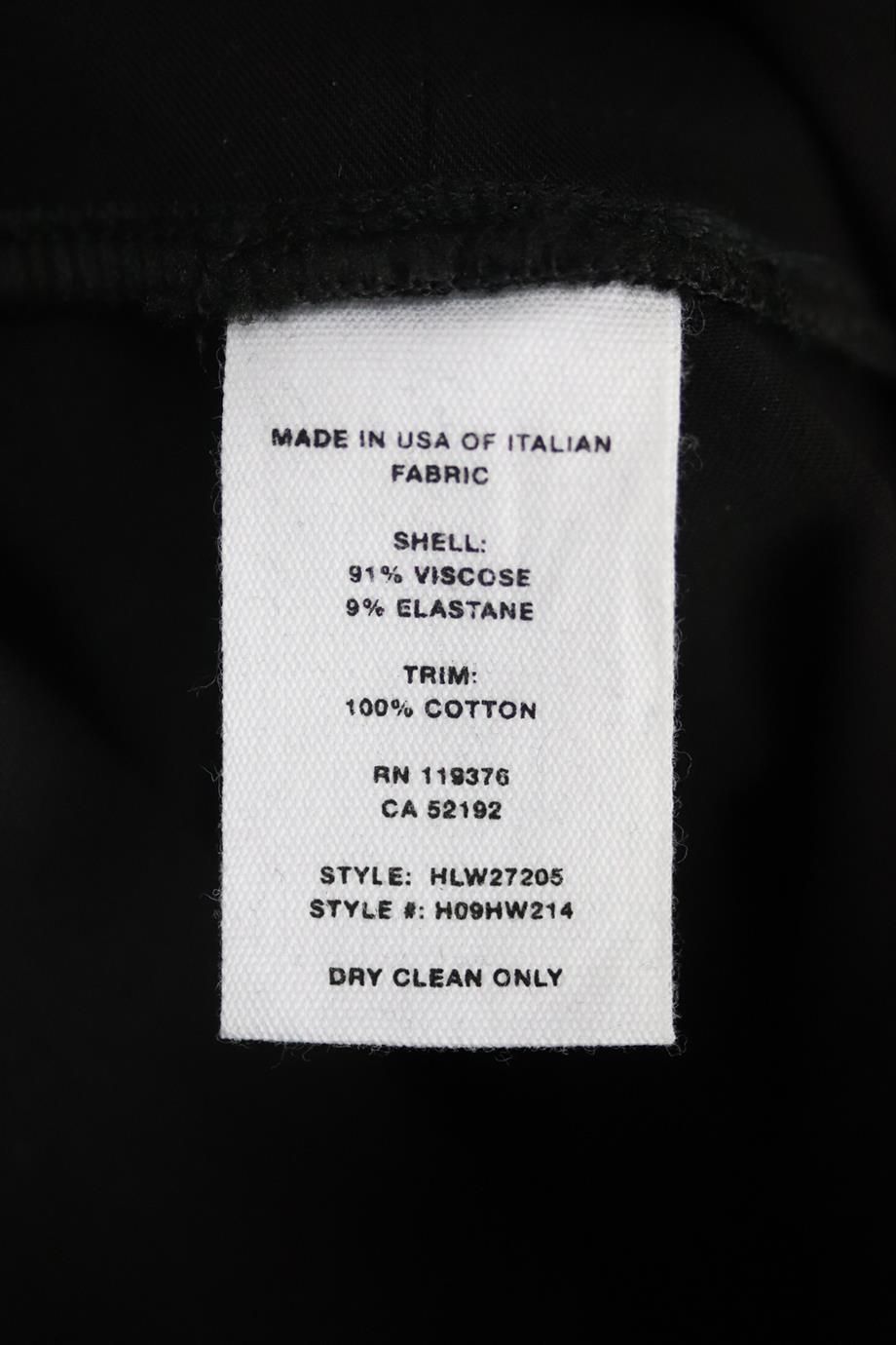 HELMUT LANG STRETCH TWILL LEGGINGS XSMALL