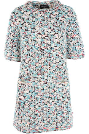 CHANEL MULTI KNIT MINI DRESS FR 36 UK 8