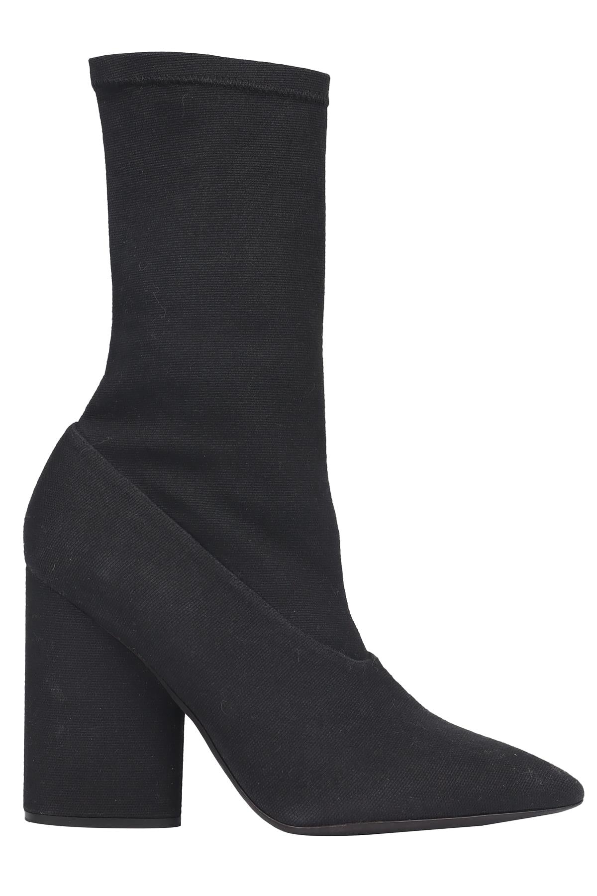 YEEZY SEASON 4 BLACK CANVAS ANKLE BOOTS EU 39 UK 6 US 9