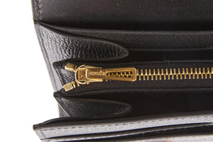 HERMÈS BLACK 2020 CONSTANCE COMPACT EPSOM LEATHER WALLET