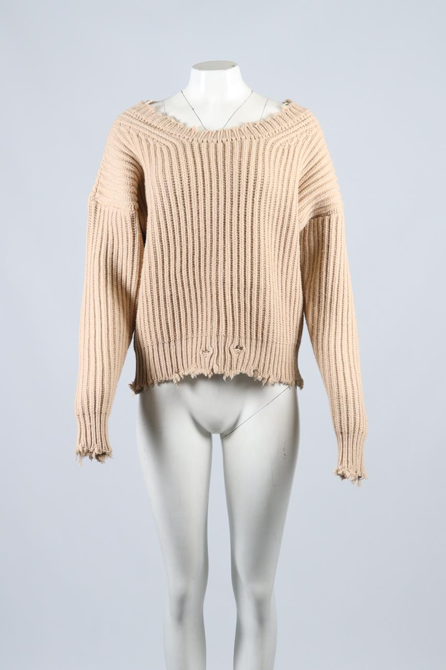 UNRAVEL PROJECT WOOL AND CASHMERE BLEND SWEATER XSMALL
