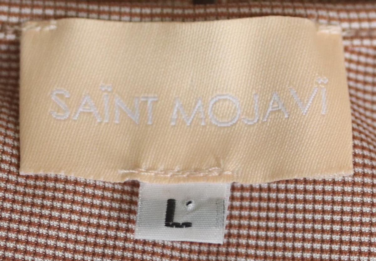 SAÏNT MOJAVÏ OFF THE SHOULDER STRIPED STRETCH JERSEY BODYSUIT LARGE