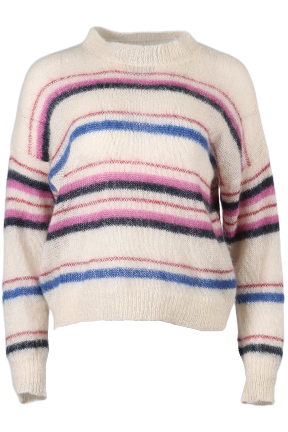ISABEL MARANT ÉTOILE STRIPED WOOL BLEND SWEATER FR 34 UK 6