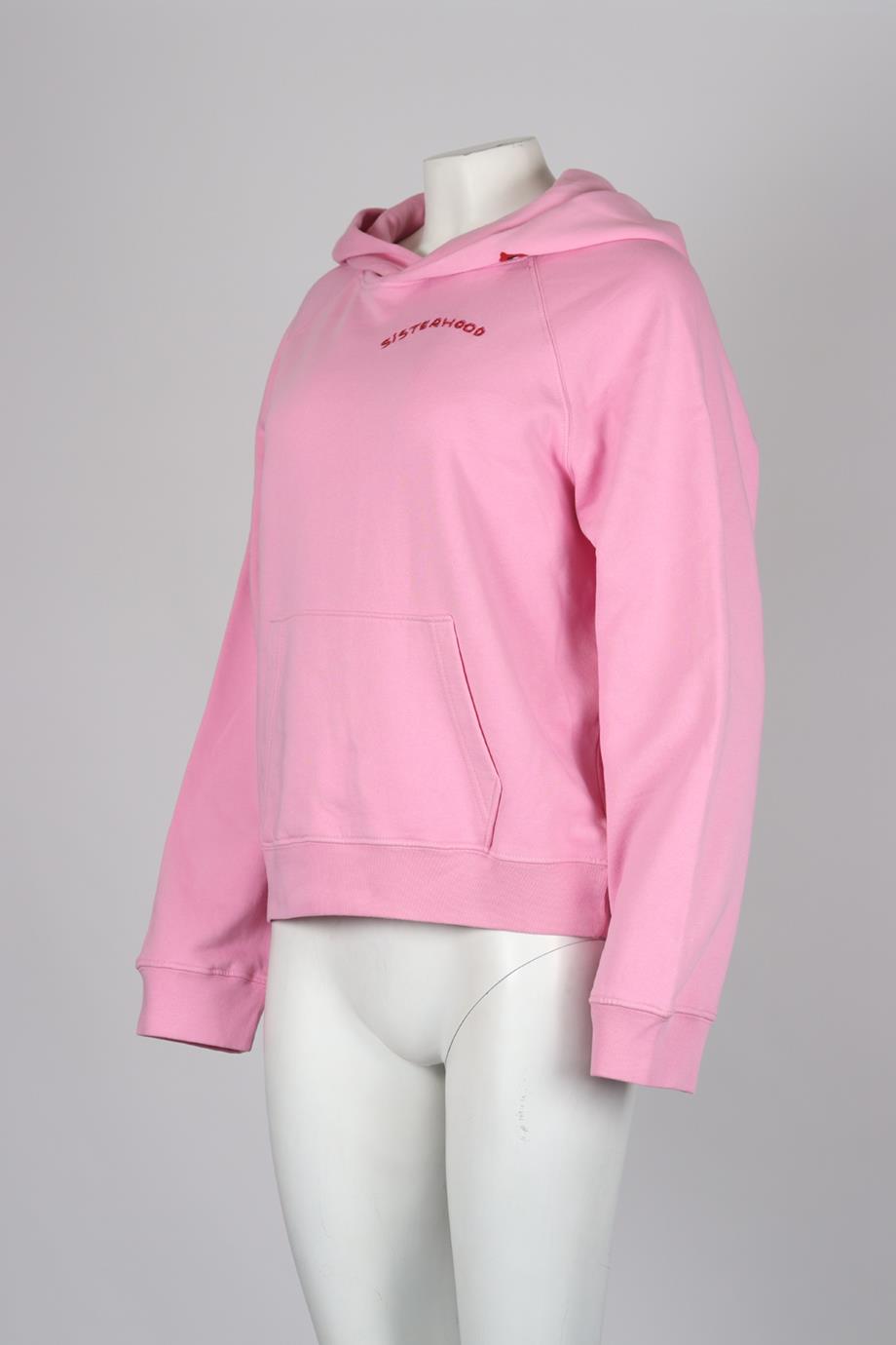 ZADIG AND VOLITARE PRINTED COTTON JERSEY HOODIE MEDIUM