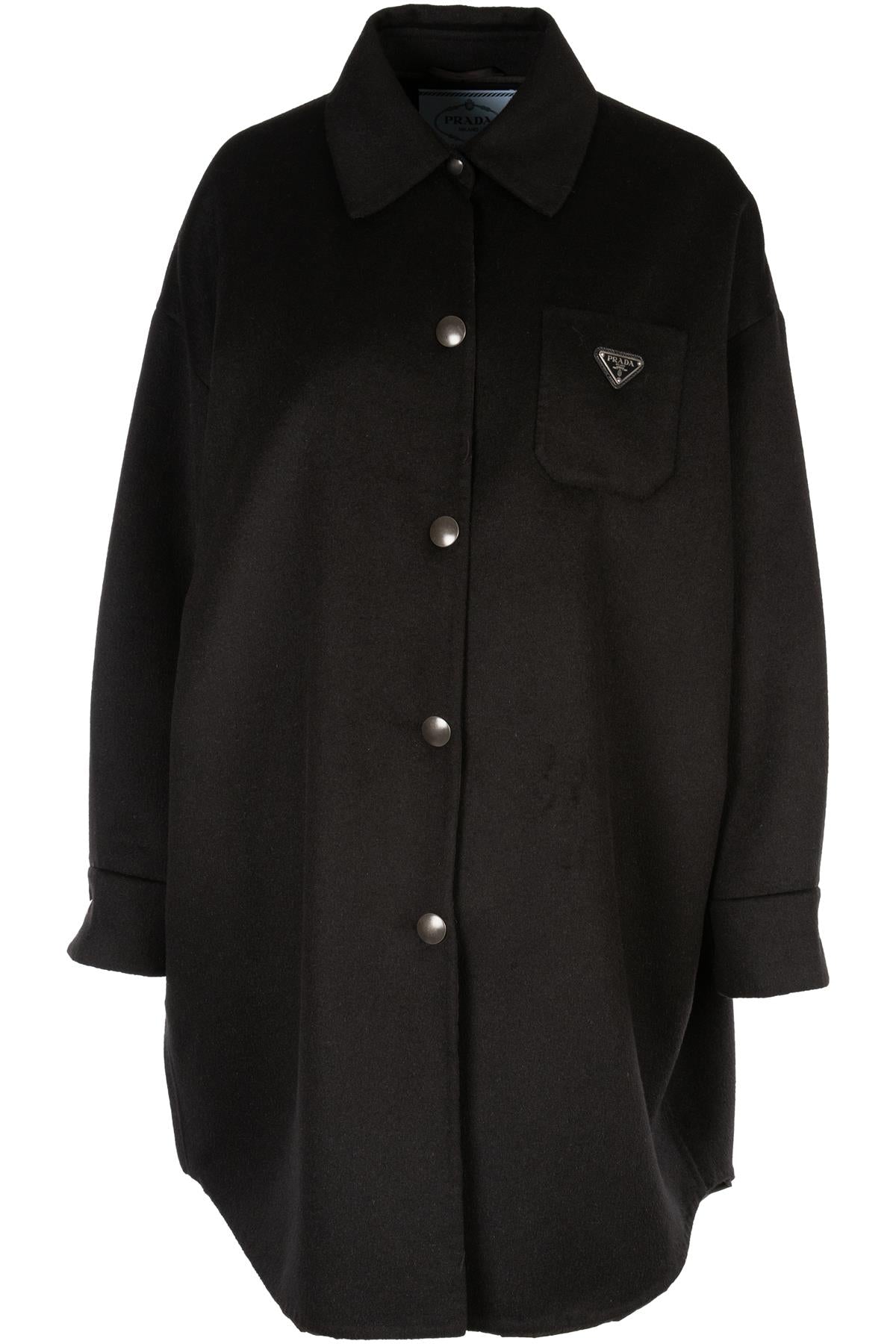 PRADA BLACK CASHGORA JACKET IT 38 UK 6