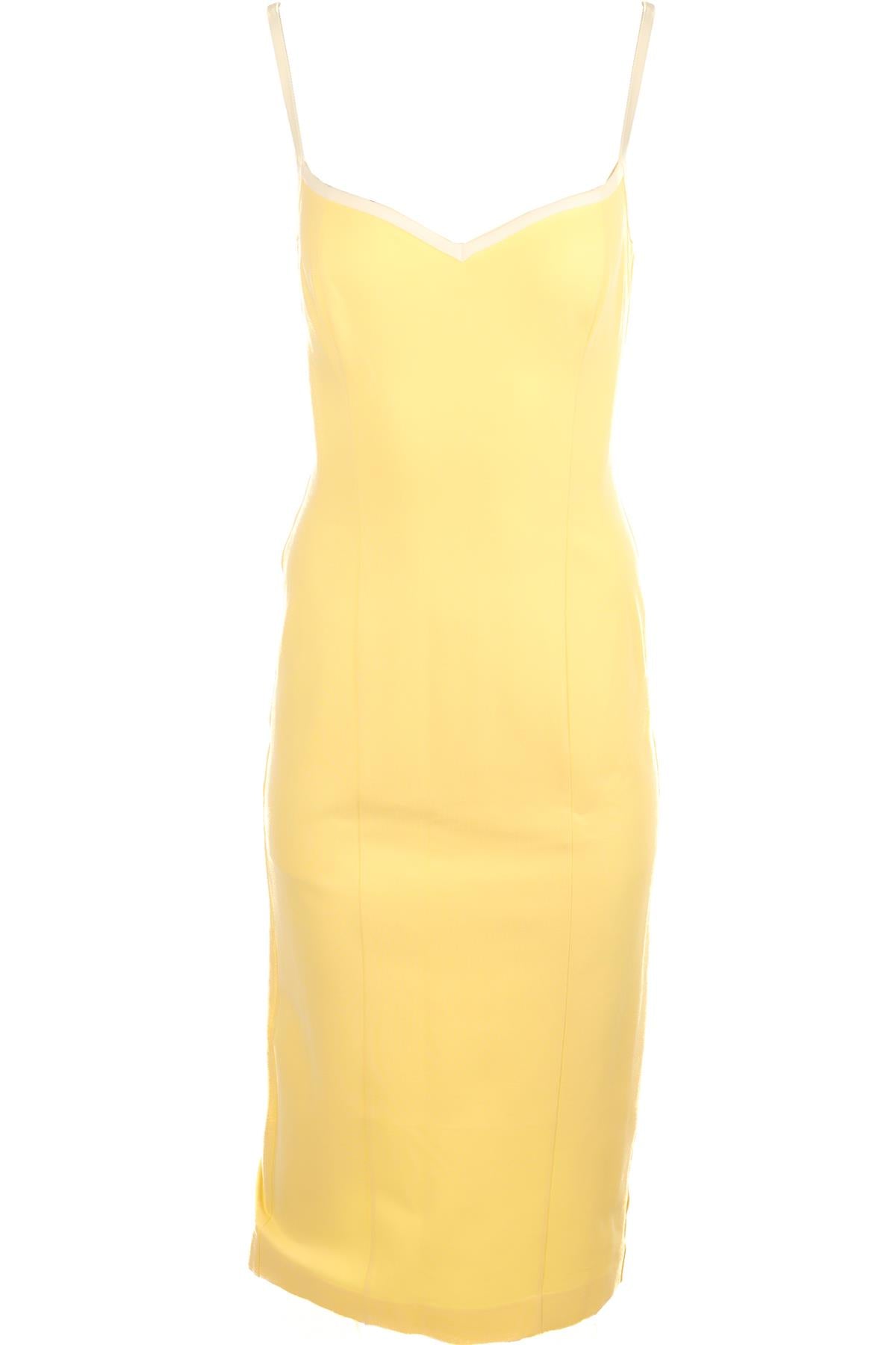 REFORMATION YELLOW KNIT MAXI DRESS SMALL