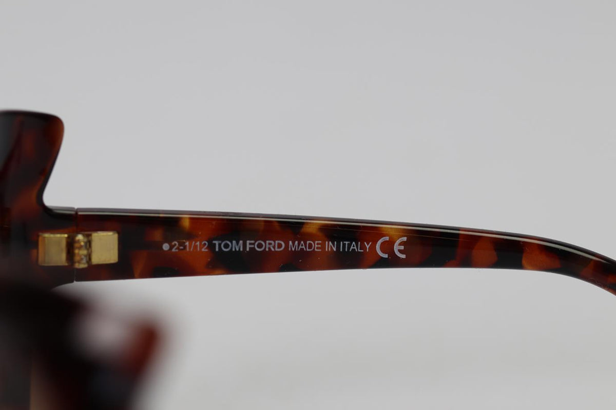 TOM FORD CAT EYE TORTOISESHELL ACETATE SUNGLASSES