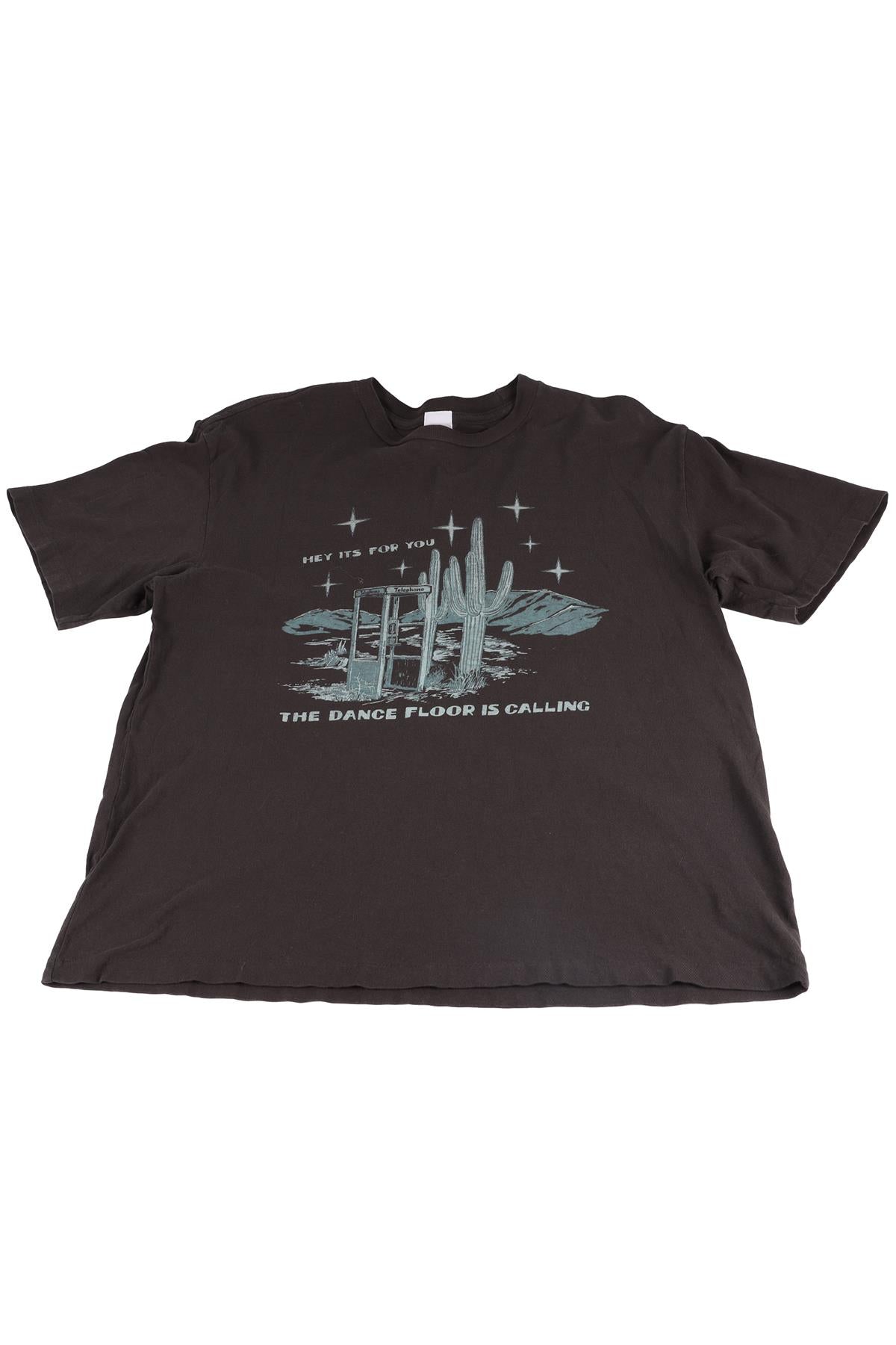 RE/DONE BLACK COTTON T-SHIRT SMALL