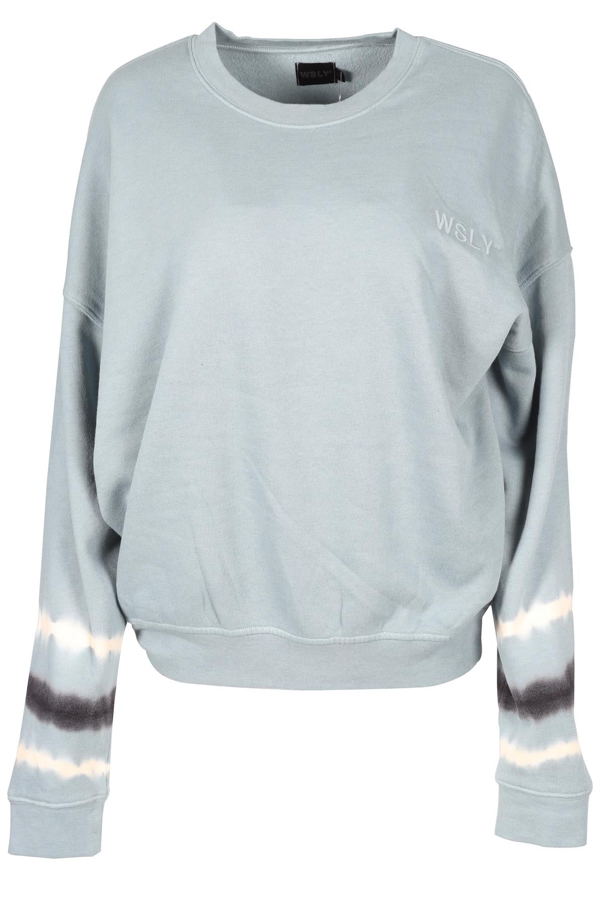WSLY BLUE COTTON BLEND SWEATSHIRT SMALL