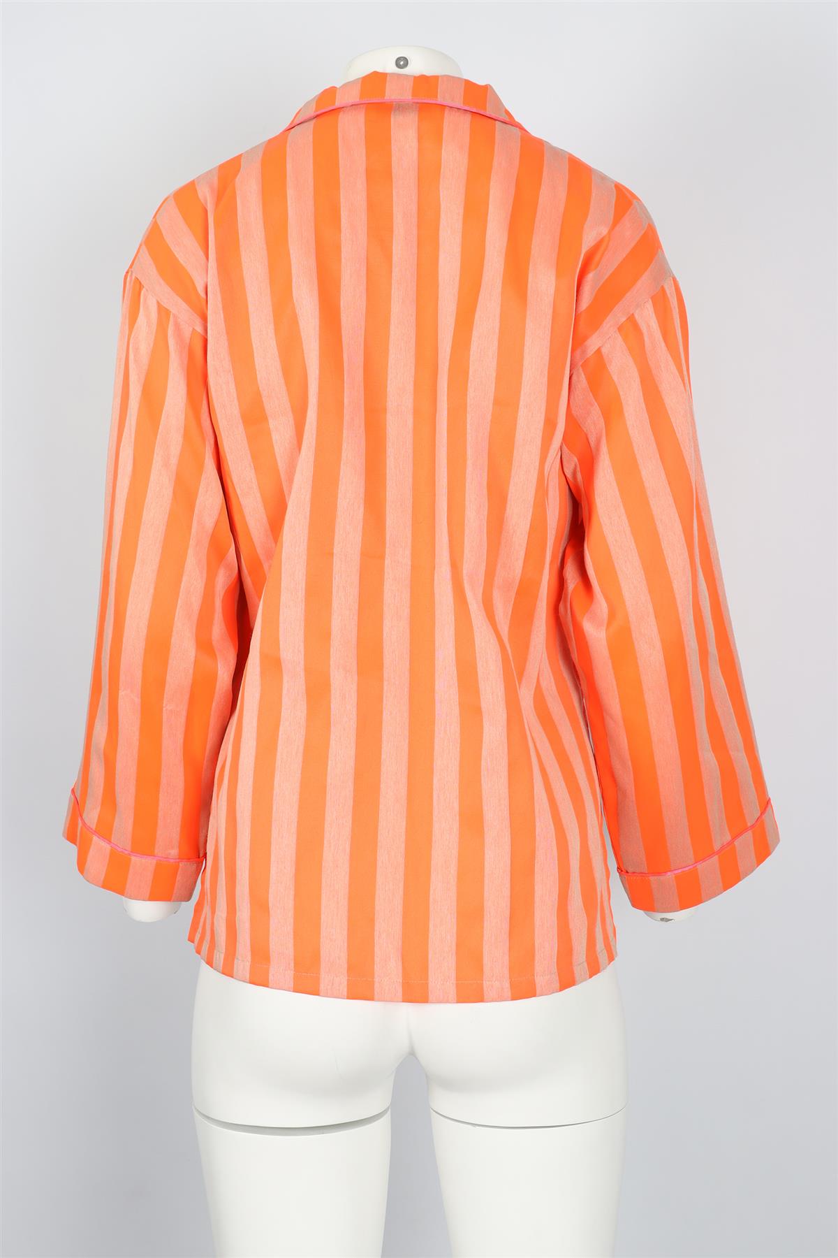 MIRA MIKATI ORANGE COTTON SHIRT EU 34 UK 6