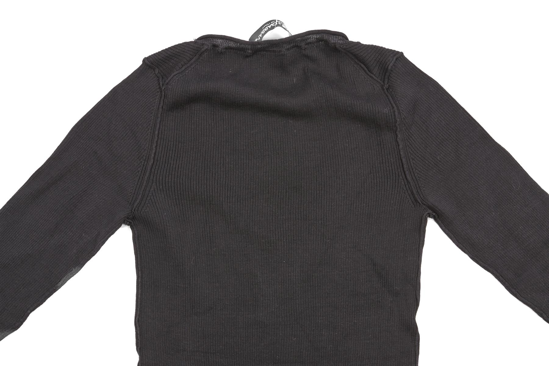 DOLCE & GABBANA BLACK SILK TOP IT 36 UK 4