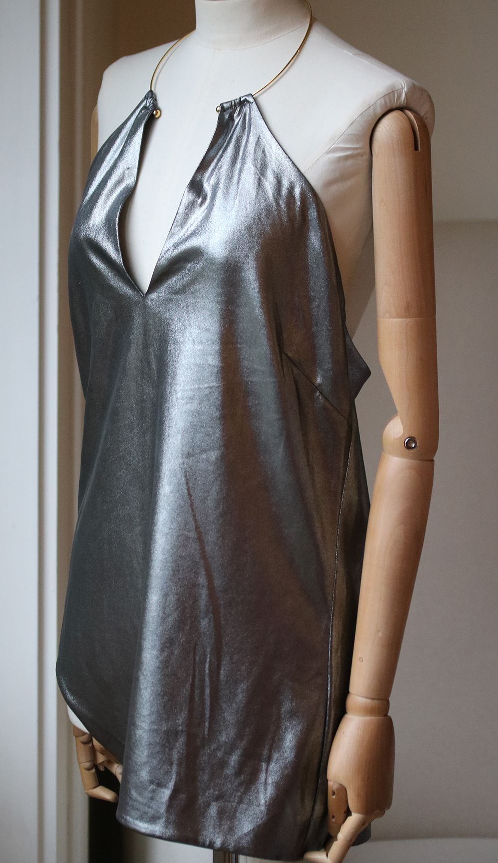 ESTEBAN CORTAZAR V NECK RACER BACK TOP FR 38 UK 10