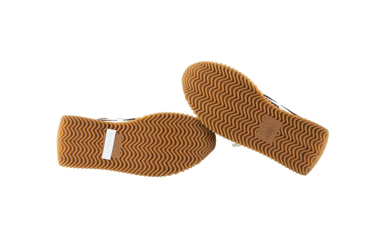 LOEWE BROWN FLOW RUNNER SUEDE SNEAKERS EU 38 UK 5 US 8