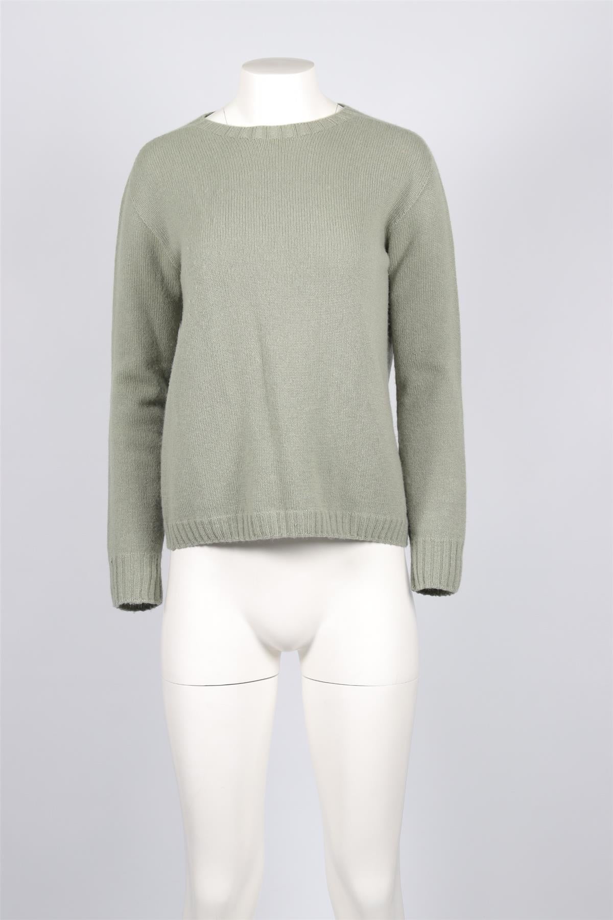 SAVERIO PALATELLA GREEN CASHMERE SWEATER IT 42 UK 10