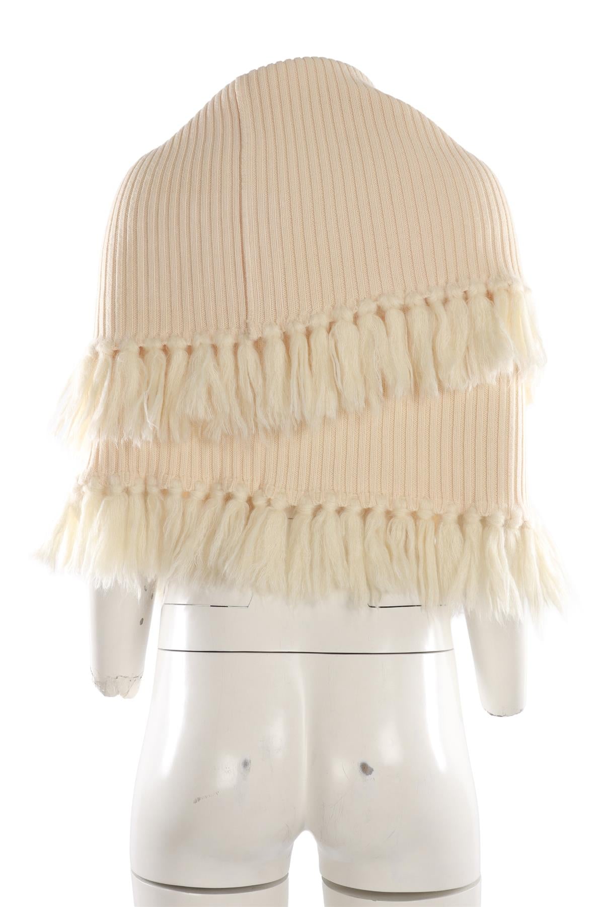 CHRISTIAN DIOR CREAM COTTON SCARF
