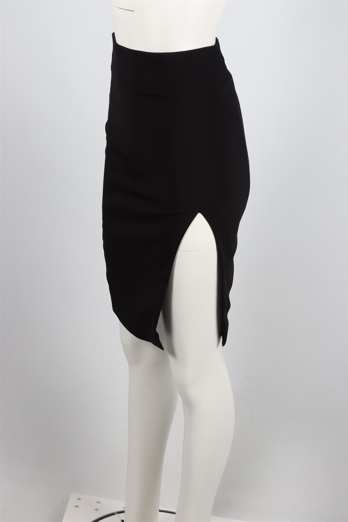 TOM FORD BLACK CREPE MIDI SKIRT IT 38 UK 6