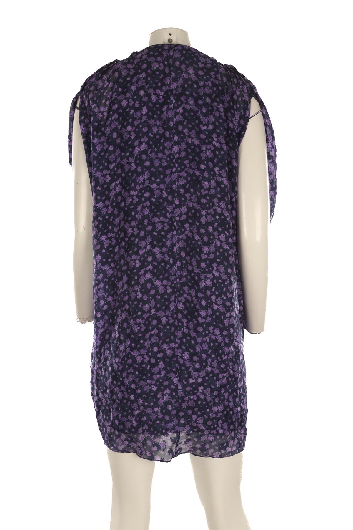 3.1 PHILLIP LIM PURPLE SILK MINI DRESS US 2 UK 6