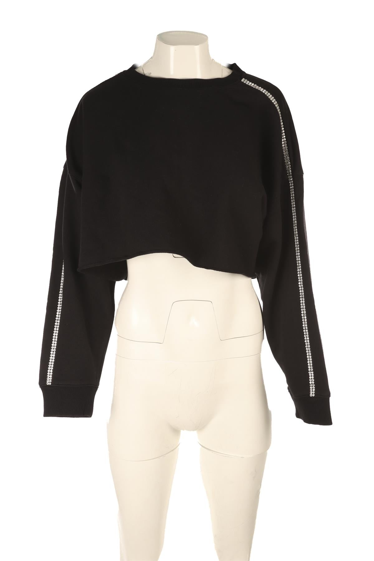 CHRISTOPHER KANE BLACK COTTON SWEATSHIRT SMALL