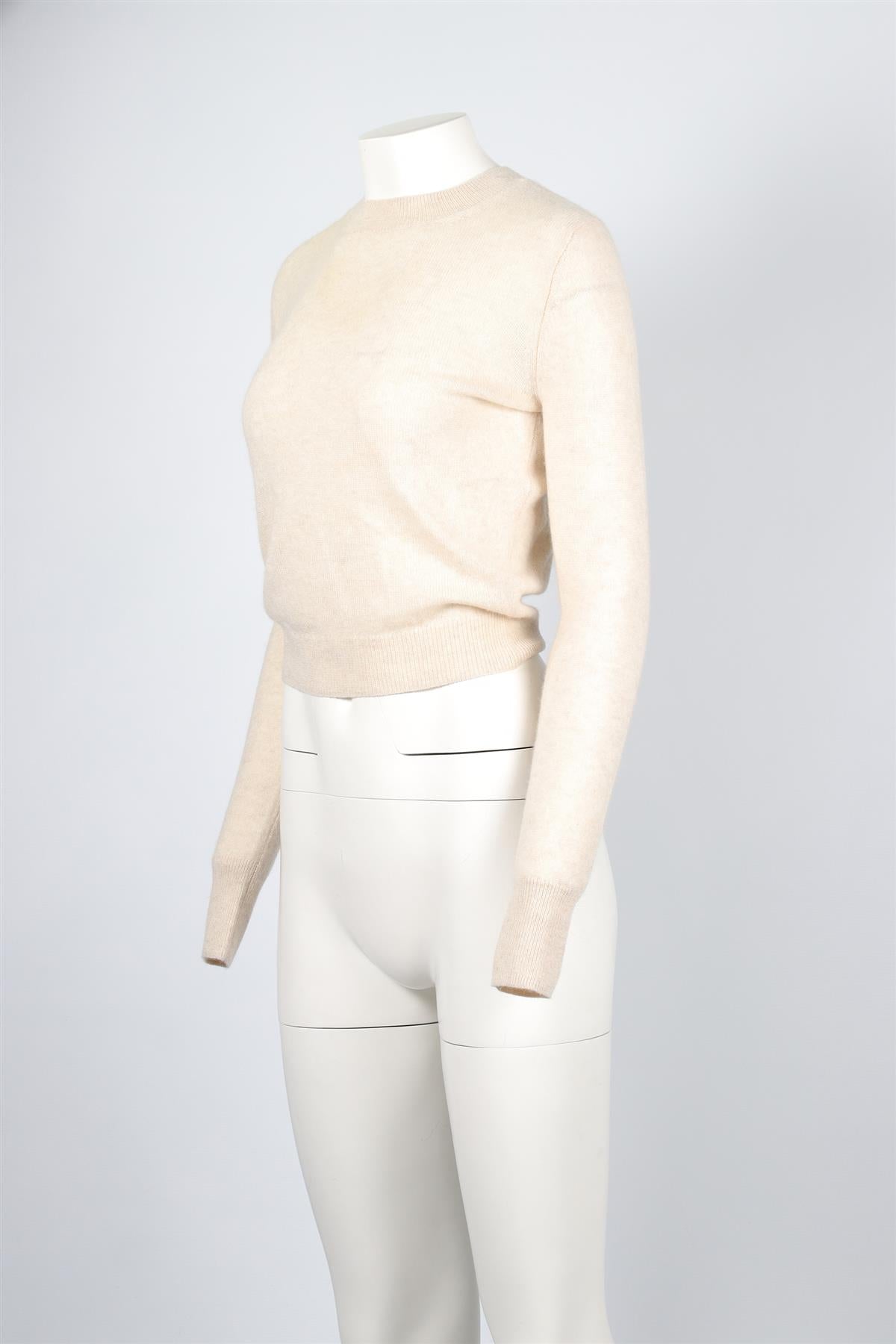 ÉTERNE CREAM CASHMERE SWEATER XSMALL-SMALL