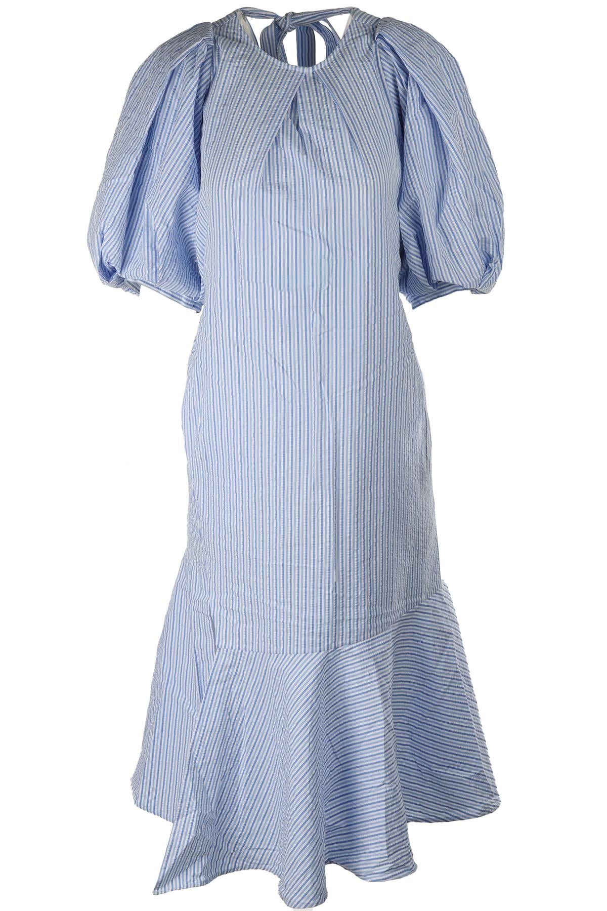 EUDON CHOI BLUE COTTON MAXI DRESS UK 6