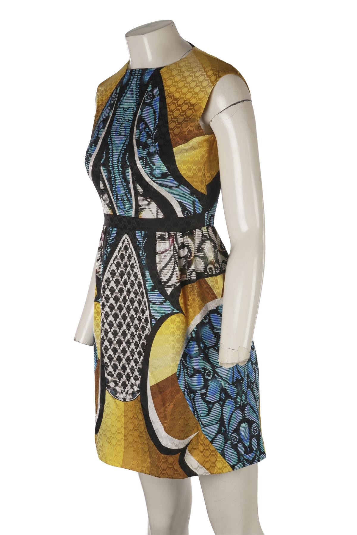 PETER PILOTTO MULTI SILK MINI DRESS UK 8