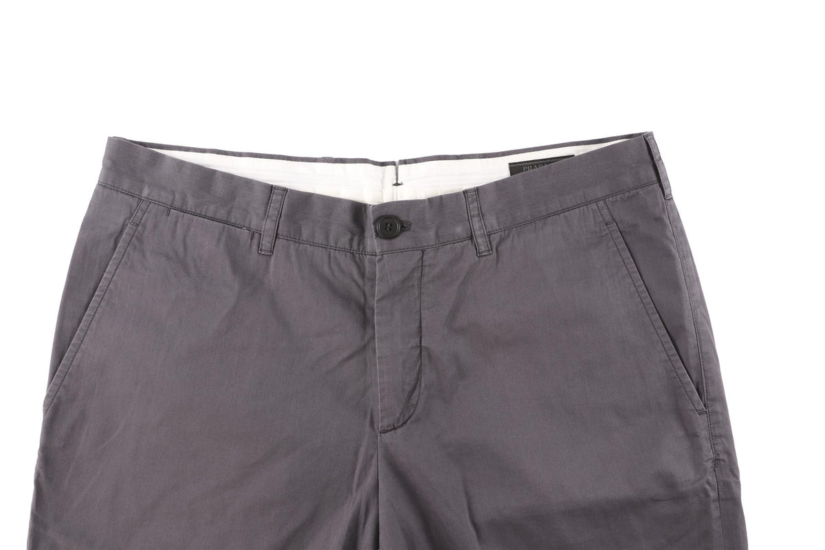 PRADA GREY MEN'S COTTON SHORTS IT 50 UK 34