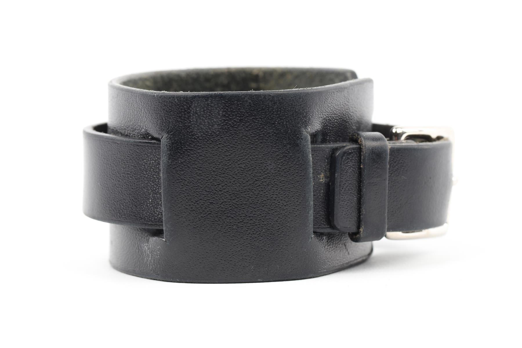 HERMÈS BLACK 2013 LEATHER BRACELET